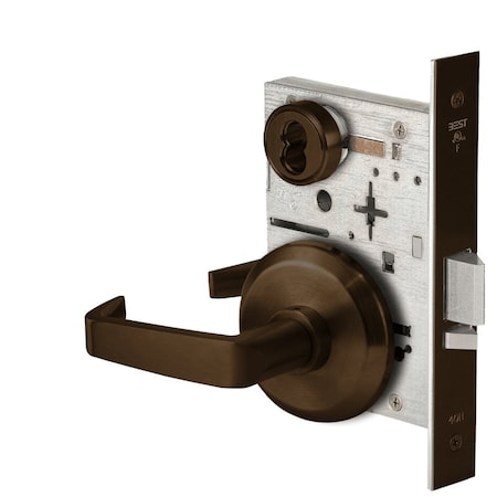 Best Lever Lockset, Mechanical, Storeroom, Grd.1, Required Door Thickness: 1-3/4" 45HW7DEU15S613
